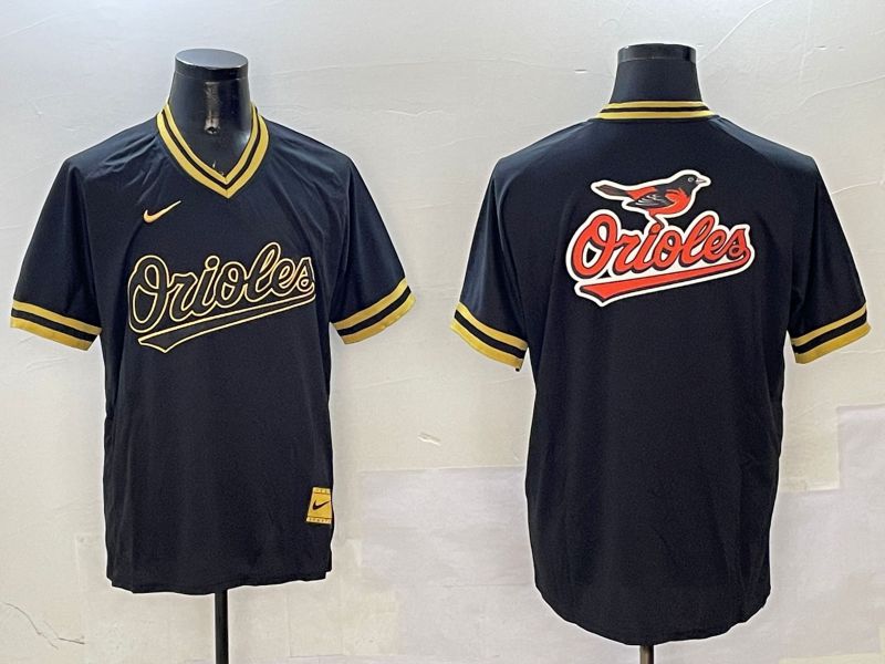 Men Baltimore Orioles Blank Black Gold Game 2025 Nike MLB Jersey style 4